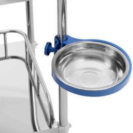 Kosmetinio gydymo laboratorinis vežimėlis iš plieno 2 lentynos 1 stalčius 71 x 63 x 85,5 cm 20 kg