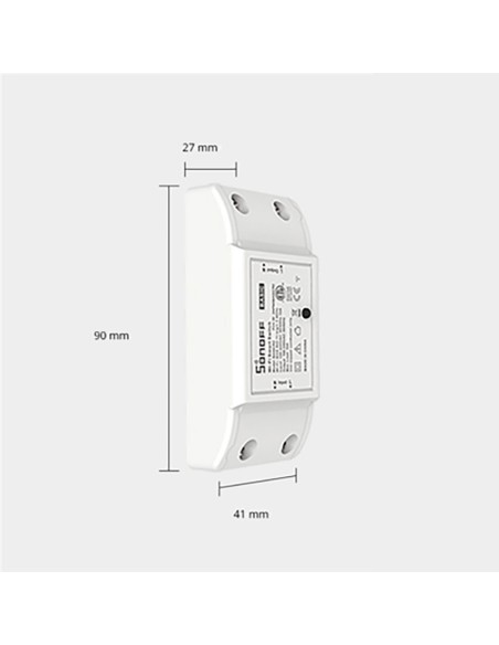 Smart Wireless Switch Relay Controller WiFi 433MHz RF White RFR2 Smart Wireless Switch Relay Controller WiFi 433MHz RF White RFR2