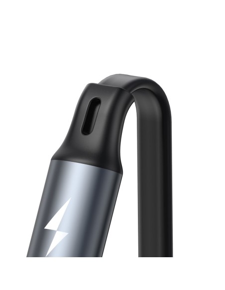 Išplečiamas laidas 3in1 USB microUSB iPhone Lightning USB-C 3.5A 35cm 120cm pilka Išplečiamas laidas 3in1 USB microUSB iPhone Lightning USB-C 3.5A 35cm 120cm pilka