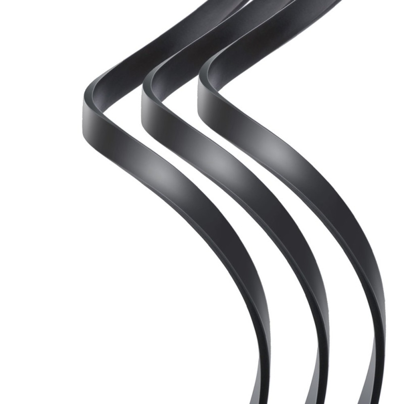 Išplečiamas laidas 3in1 USB microUSB iPhone Lightning USB-C 3.5A 35cm 120cm pilka