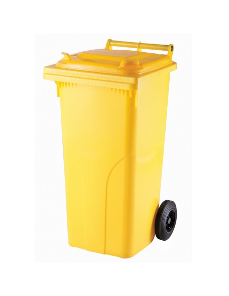 Atliekų ir šiukšlių konteineris SERTIFIKATAI Europlast Austria - geltona 120L Atliekų ir šiukšlių konteineris SERTIFIKATAI Europlast Austria - geltona 120L