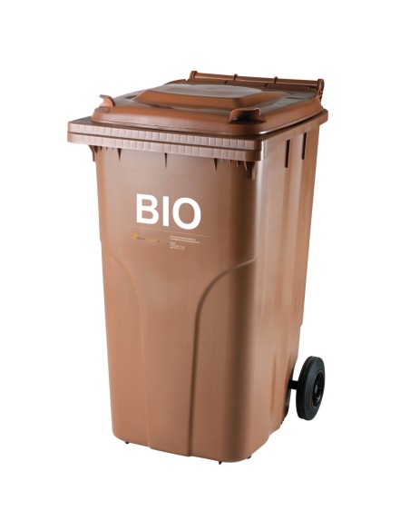 Šiukšliadėžė BIO atliekoms ir maisto atliekoms SERTIFIKATAI Europlast Austria - ruda 240L Šiukšliadėžė BIO atliekoms ir maisto atliekoms SERTIFIKATAI Europlast Austria - ruda 240L
