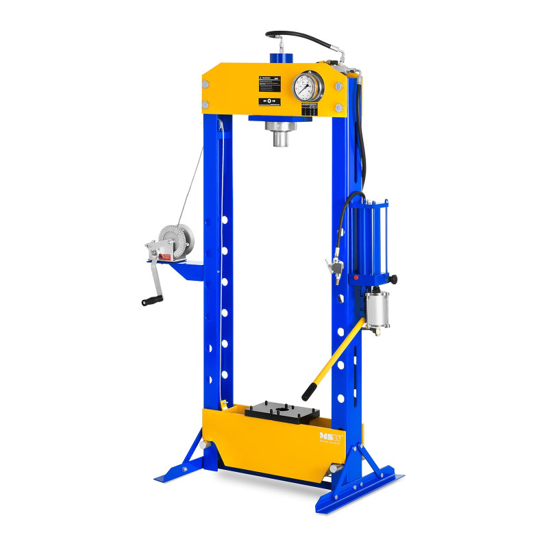 Dirbtuvės hidraulinis-pneumatinis presas 50T 624 bar MSW WP-50T-P