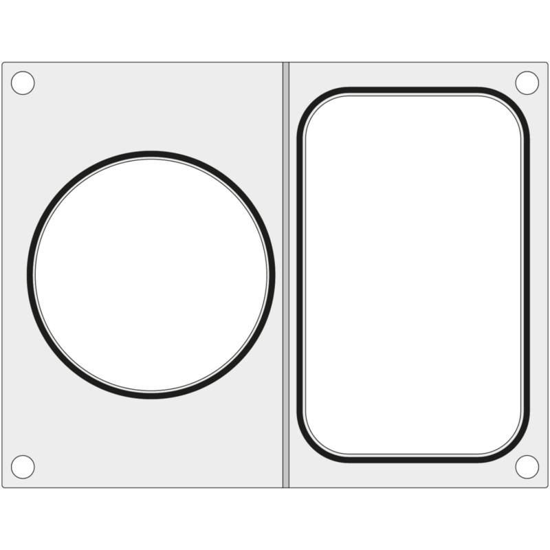 Formų matrica BOKAMA suvirinimo aparatams padėklui be padalijimo 137x96 mm + konteinerio sk. 115 mm – Hendi 805947 Formų matrica BOKAMA suvirinimo aparatams padėklui be padalijimo 137x96 mm + konteinerio sk. 115 mm – Hendi 805947