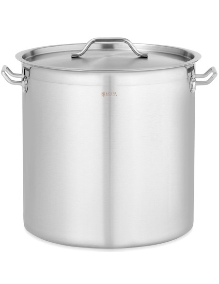 Plieninis puodas su matavimo dangteliu elektrinei dujinei indukcinei viryklei 50 l