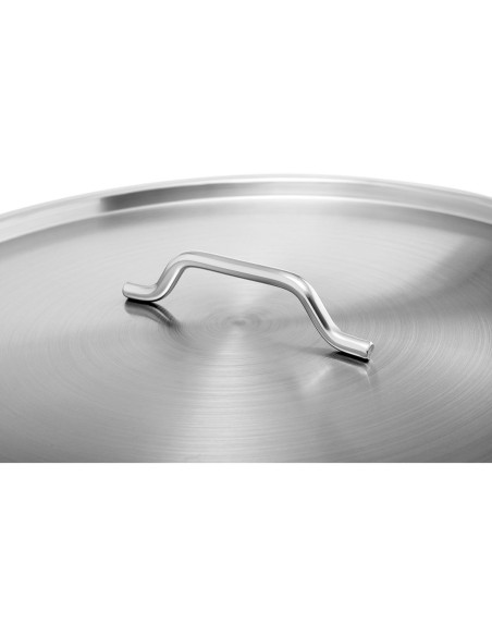 Plieninis puodas su matavimo dangteliu elektrinei dujinei indukcinei viryklei 50 l