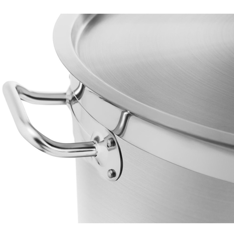 Plieninis puodas su matavimo dangteliu elektrinei dujinei indukcinei viryklei 50 l