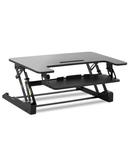 Darbo vietos stovas nešiojamojo kompiuterio monitoriui, reguliuojamas 8 aukščiais 165-415 mm iki 15 kg Darbo vietos stovas nešiojamojo kompiuterio monitoriui, reguliuojamas 8 aukščiais 165-415 mm iki 15 kg