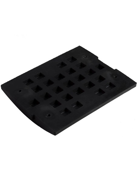 Centrinis guminis slenkstis, plotis 480x395x60mm Centrinis guminis slenkstis, plotis 480x395x60mm
