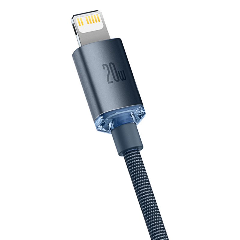 Kabelio laidas greitam įkrovimui ir duomenų perdavimui USB-C iPhone Lightning 20W 2m juodas