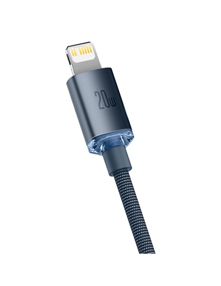 Kabelio laidas greitam įkrovimui ir duomenų perdavimui USB-C iPhone Lightning 20W 2m juodas Kabelio laidas greitam įkrovimui ir duomenų perdavimui USB-C iPhone Lightning 20W 2m juodas