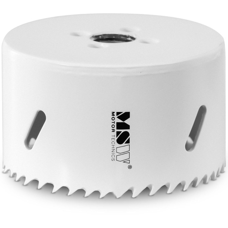 Dviejų metalų skylių pjūklo grąžtas metaliniam medienos plastikui sk. 76 mm
