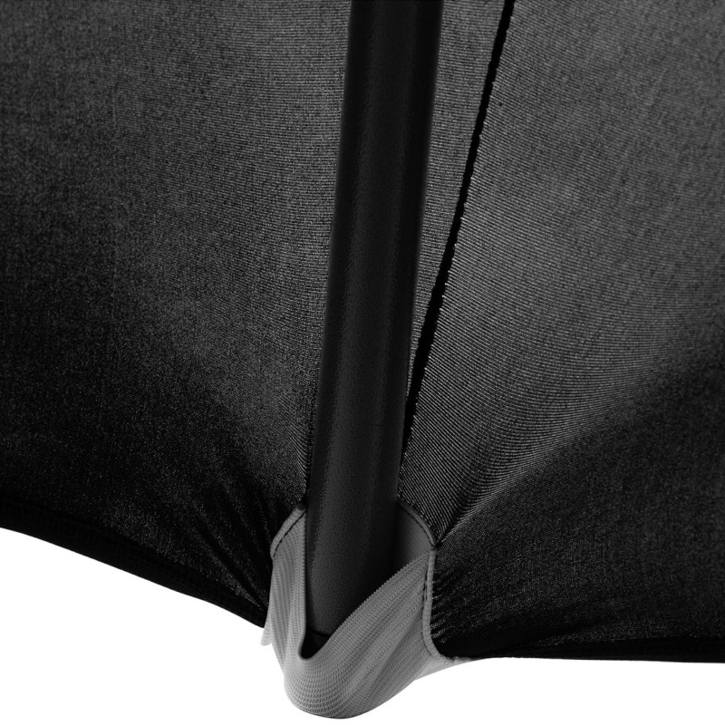 Universalus lankstus užvalkalas ovalo formos stalui. 150 cm juodos spalvos