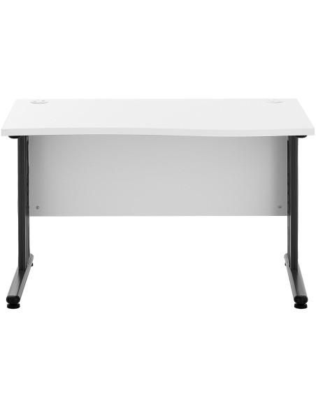 Kompiuterio stalas ant metalinio rėmo 120 x 73 cm balta ir pilka Kompiuterio stalas ant metalinio rėmo 120 x 73 cm balta ir pilka