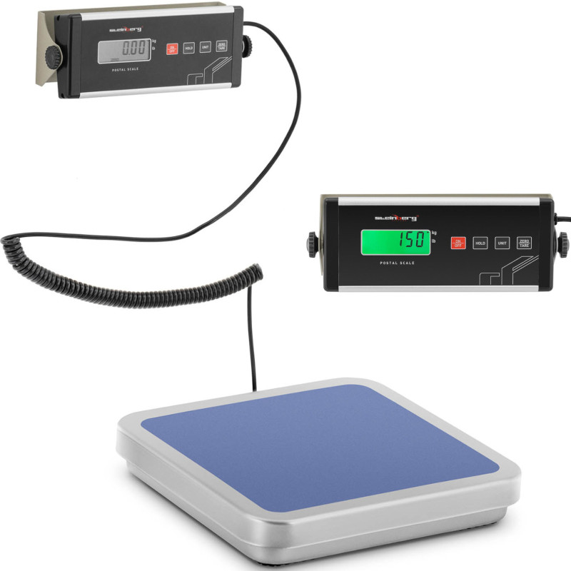 Platforminės pašto svarstyklės laiškų siuntiniams su išoriniu LCD 31,5 x 32,5 150 kg/ 0,05 kg