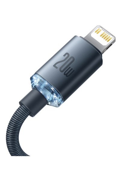 Kabelio laidas greitam įkrovimui ir duomenų perdavimui USB-C iPhone Lightning 20W 2m juodas Kabelio laidas greitam įkrovimui ir duomenų perdavimui USB-C iPhone Lightning 20W 2m juodas