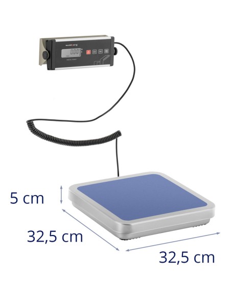 Platforminės pašto svarstyklės laiškų siuntiniams su išoriniu LCD 31,5 x 32,5 150 kg/ 0,05 kg Platforminės pašto svarstyklės laiškų siuntiniams su išoriniu LCD 31,5 x 32,5 150 kg/ 0,05 kg