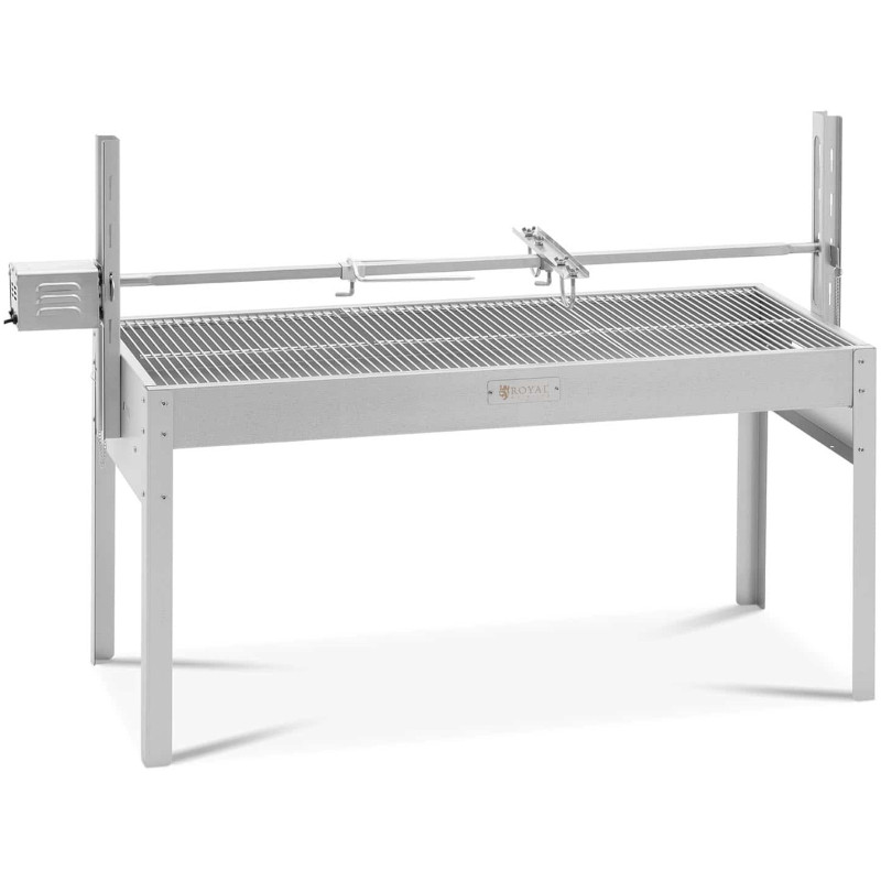 Grilis su anglimis su elektriniu kepsniu paršeliui kepti 13 W 40 kg 127 cm