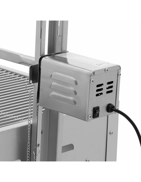 Grilis su anglimis su elektriniu kepsniu paršeliui kepti 13 W 40 kg 127 cm Grilis su anglimis su elektriniu kepsniu paršeliui kepti 13 W 40 kg 127 cm