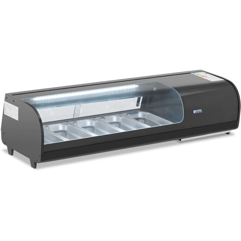 Šaldoma suši vitrina su LED apšvietimu 5 x GN 1/3