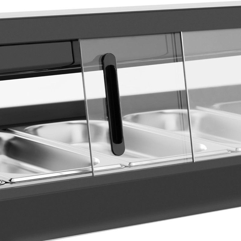 Šaldoma suši vitrina su LED apšvietimu 5 x GN 1/3