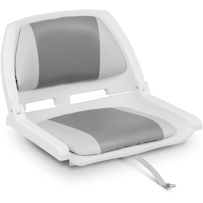 Sulankstomas fotelis motorlaivui 45 x 51 x 38 cm baltai pilka