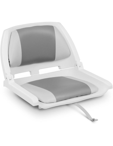 Sulankstomas fotelis motorlaivui 45 x 51 x 38 cm baltai pilka