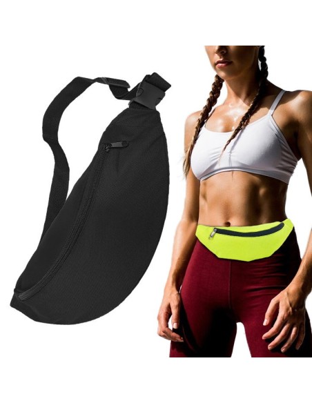 Bėgimo diržo juosmens krepšys telefono dėklas raktai dokumentai piniginė juoda