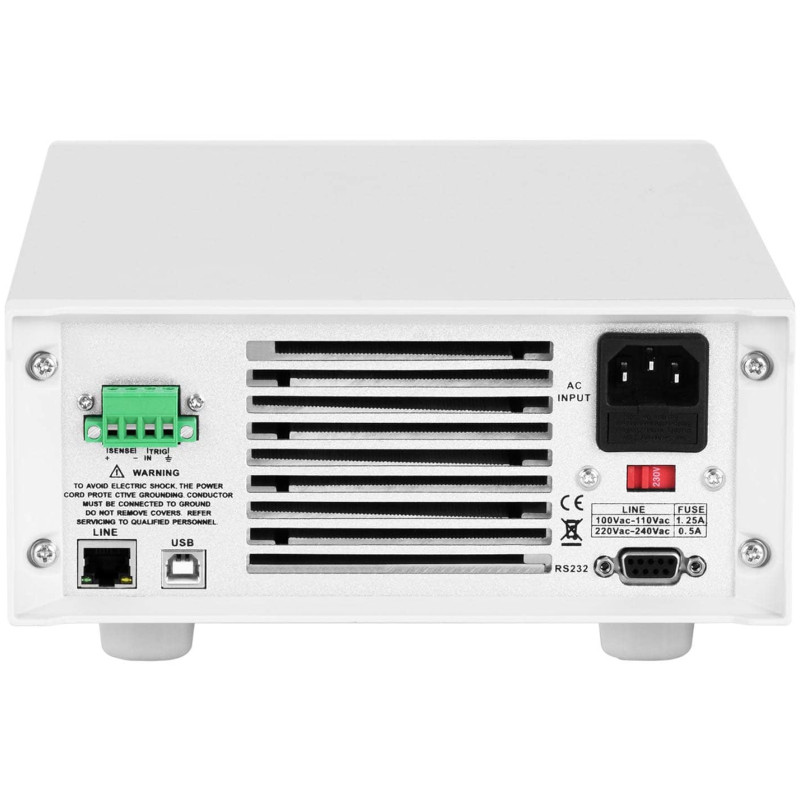 Programuojama elektroninė apkrova 0-120V 0-30A 300W USB LAN RS232