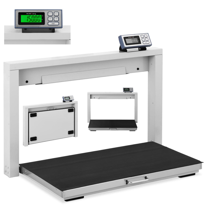 Sulankstomos laikymo platforminės svarstyklės 95 x 50 cm LCD 150 kg / 50 g