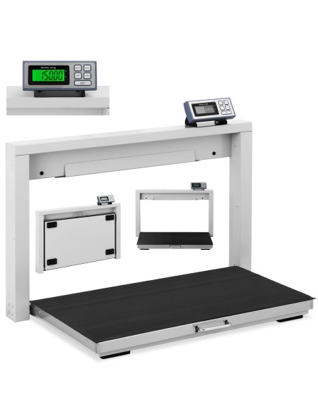 Sulankstomos laikymo platforminės svarstyklės 95 x 50 cm LCD 150 kg / 50 g Sulankstomos laikymo platforminės svarstyklės 95 x 50 cm LCD 150 kg / 50 g