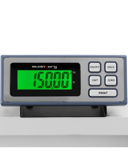 Sulankstomos laikymo platforminės svarstyklės 95 x 50 cm LCD 150 kg / 50 g Sulankstomos laikymo platforminės svarstyklės 95 x 50 cm LCD 150 kg / 50 g