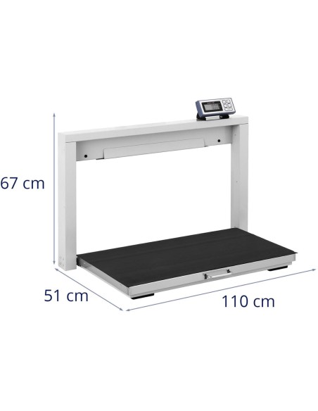 Sulankstomos laikymo platforminės svarstyklės 95 x 50 cm LCD 150 kg / 50 g Sulankstomos laikymo platforminės svarstyklės 95 x 50 cm LCD 150 kg / 50 g