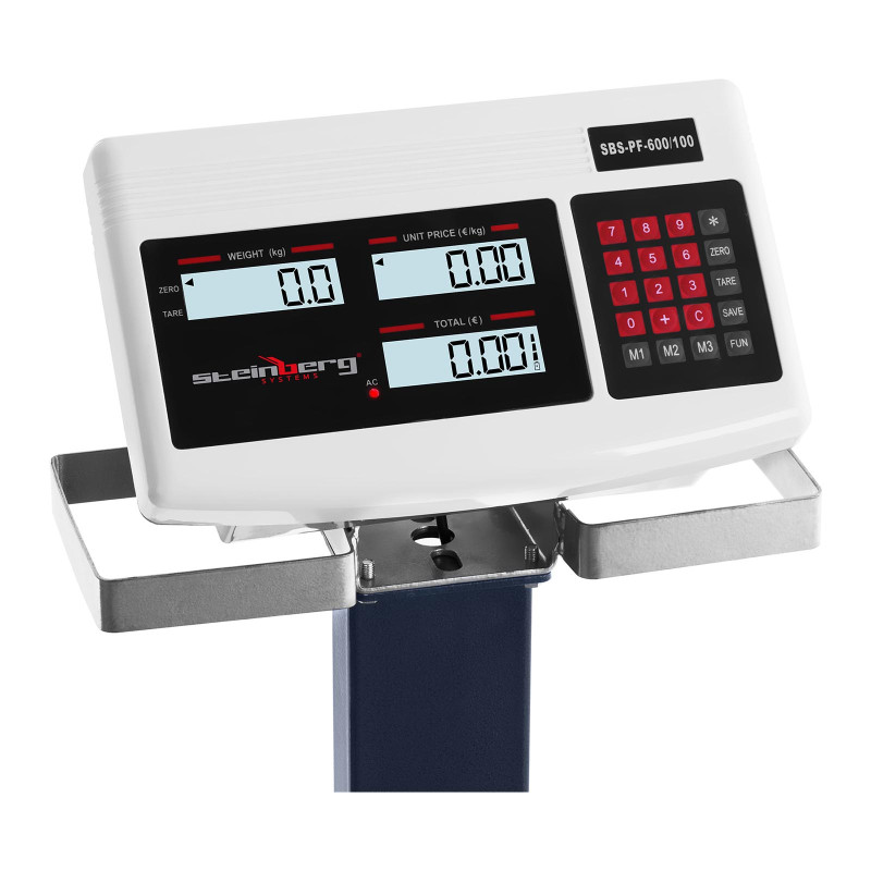 Sandėliavimo platforminės svarstyklės su ratukais SBS-PF-600/100 LCD iki 600kg