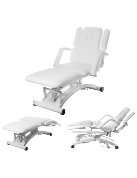Lovos reabilitacinis masažo stalas su nuotolinio valdymo pulteliu DIVINE White Lovos reabilitacinis masažo stalas su nuotolinio valdymo pulteliu DIVINE White