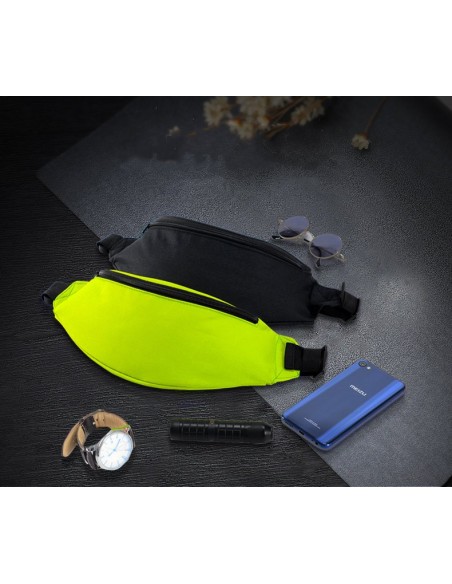 Bėgimo diržo juosmens krepšys telefono dėklas raktai dokumentai piniginė juoda