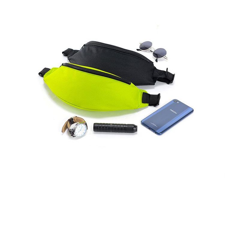 Bėgimo diržo juosmens krepšys telefono dėklas raktai dokumentai piniginė juoda