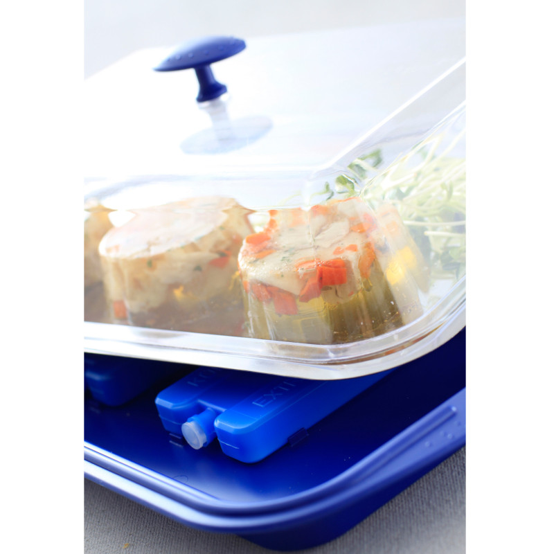 Šaldomas maisto padėklas su dangteliu 43x29cm - Hendi 424155