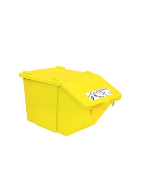 Sukraunamas atliekų rūšiavimo konteineris - geltonas 45L Sukraunamas atliekų rūšiavimo konteineris - geltonas 45L