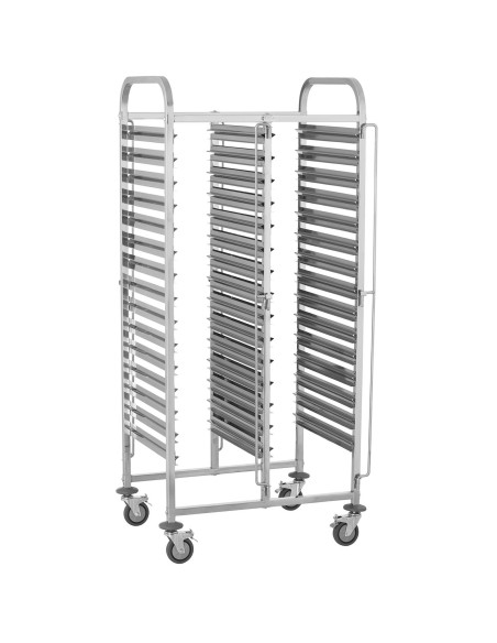 Nerūdijančio plieno maitinimo vežimėlis gastronomijai 30 x GN 1/1 RCTW-30GN.1