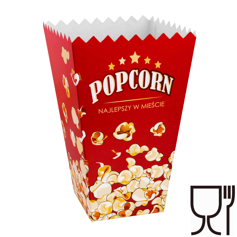 Kartoninė dėžutė PopCorn 10,5x26,5x16cm MAXI 5L 50vnt.
