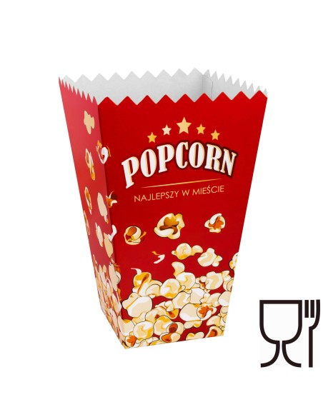 Kartoninė dėžutė PopCorn 10,5x26,5x16cm MAXI 5L 50vnt. Kartoninė dėžutė PopCorn 10,5x26,5x16cm MAXI 5L 50vnt.