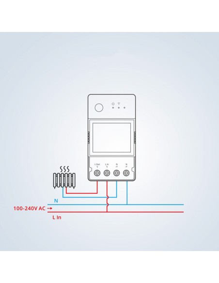 WiFi relė su energijos suvartojimo matavimo funkcija 20A balta POW Elite POWR320D WiFi relė su energijos suvartojimo matavimo funkcija 20A balta POW Elite POWR320D