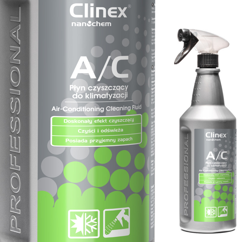 Skysta priemonė oro kondicionavimui ir ventiliacijai valyti CLINEX A/C 1L Skysta priemonė oro kondicionavimui ir ventiliacijai valyti CLINEX A/C 1L