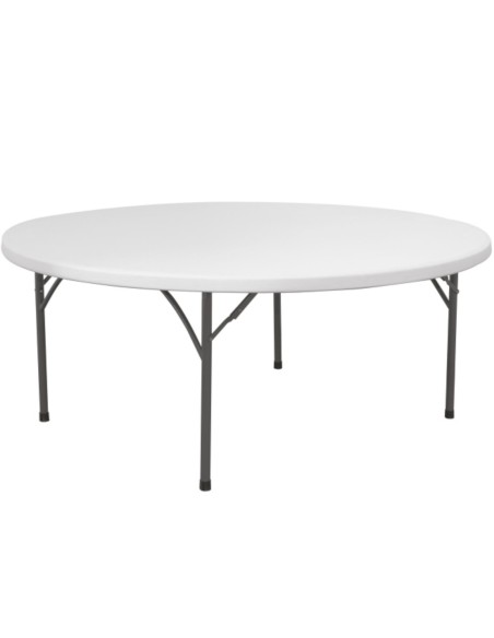 Apvalus sulankstomas maitinimo stalas iki 250 kg skersmens. 1500 x 740 mm – Hendi 810996