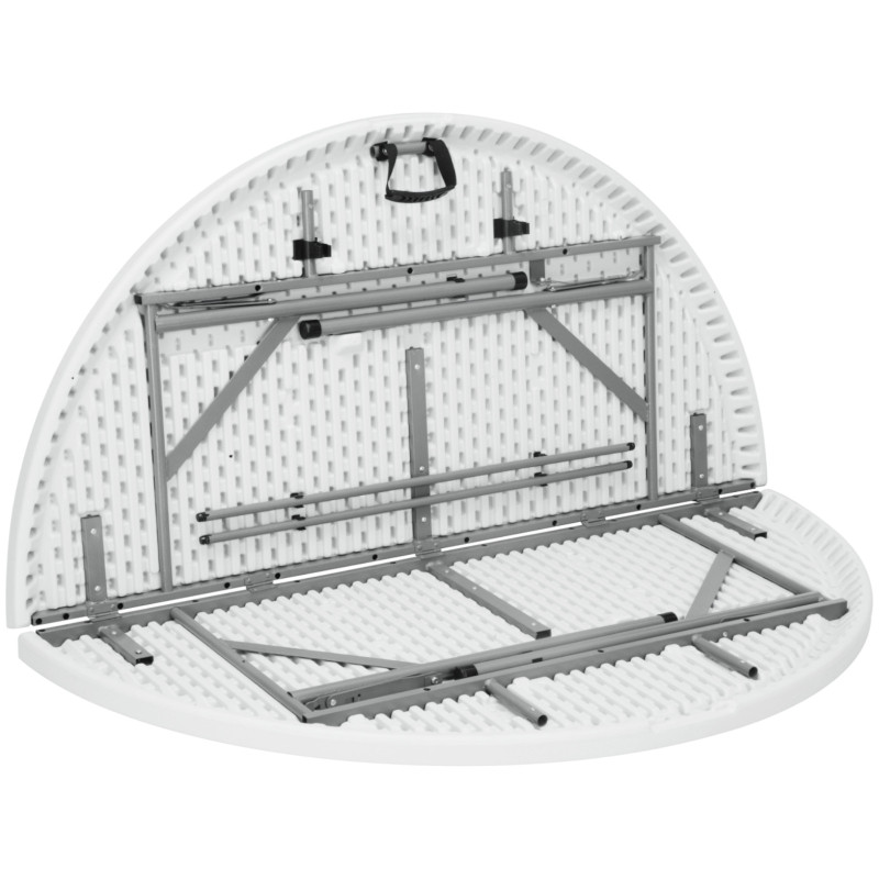 Apvalus sulankstomas maitinimo stalas iki 250 kg skersmens. 1500 x 740 mm – Hendi 810996