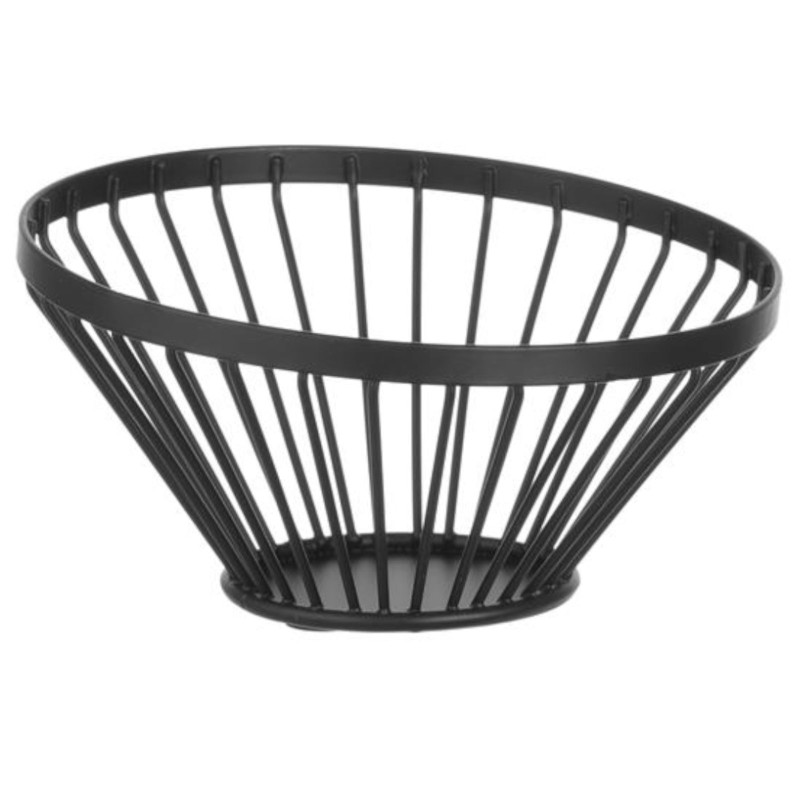 Krepšinis vielinis vaisių dubuo juodas su matiniu skersmuo. 150 mm – Hendi 427095