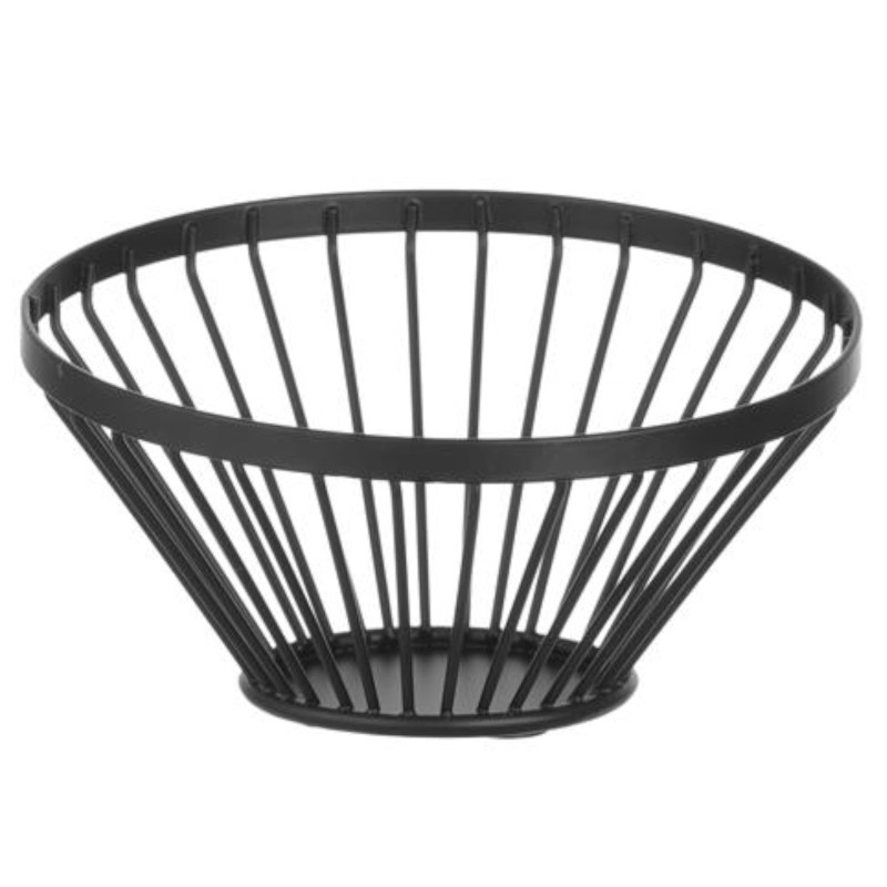 Krepšinis vielinis vaisių dubuo juodas su matiniu skersmuo. 150 mm – Hendi 427095