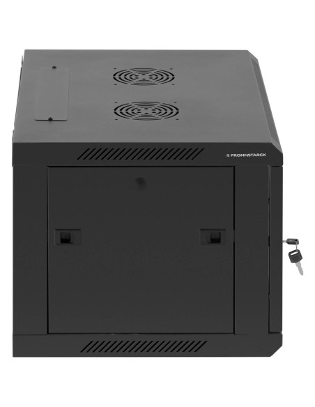 RACK tinklo serverio spintelė pakabinama 19'' 6U IP20 iki 60 kg 60x44x37 cm JUODA