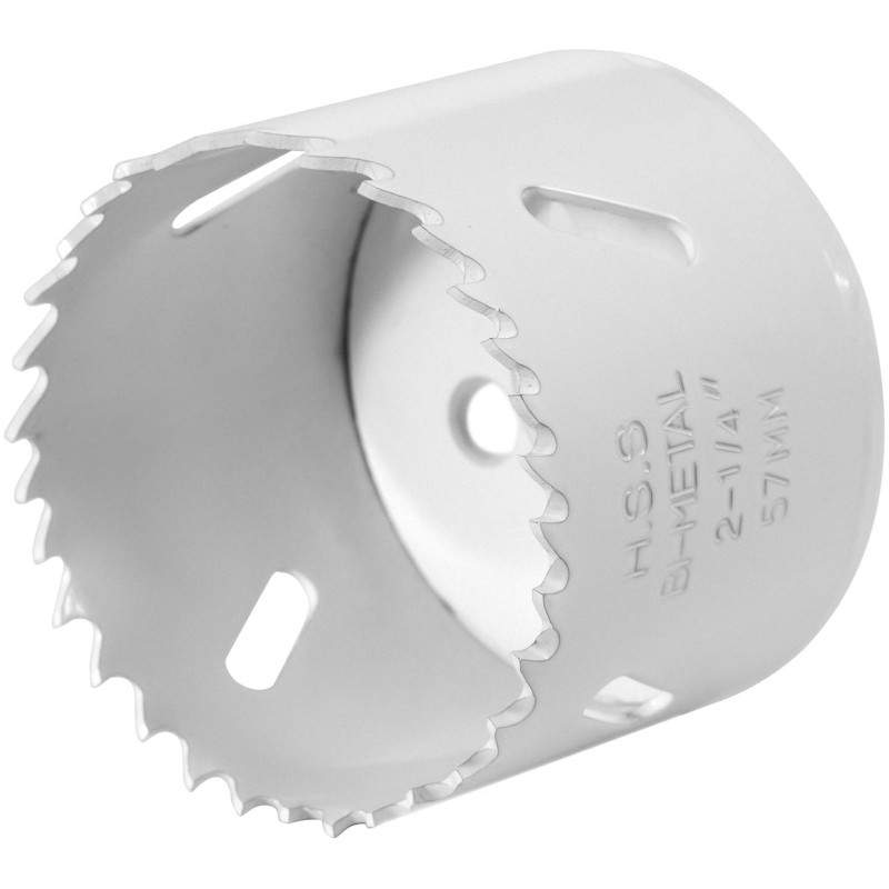 Dviejų metalų skylių pjūklo grąžtas metaliniam medienos plastikui sk. 57 mm